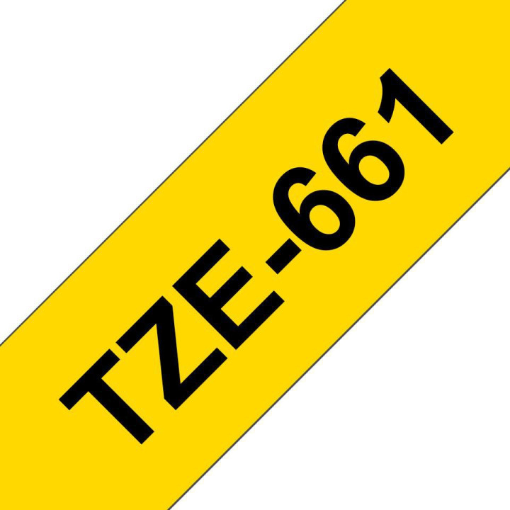 Brother TZE661 36MM BLACK ON YELLOW