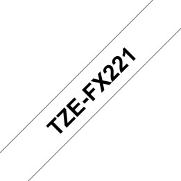 Brother TZEFX221 9MM BLACK ON WHITE