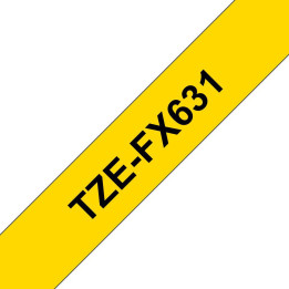 Brother Tape Black on Yellow 12mm