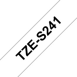 Brother TZES241 18MM BLACK ON WHITE