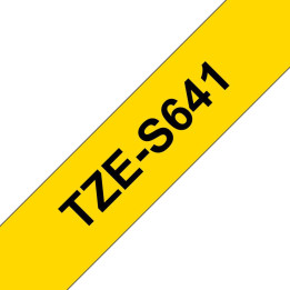Brother Tape Black on Yellow 18mm