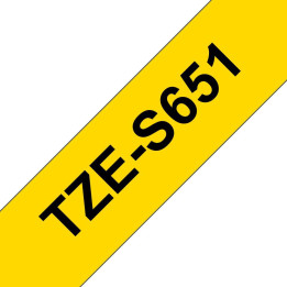 Brother Tape Black on Yellow 24mm