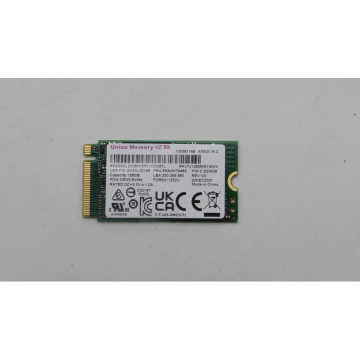Lenovo 128GB M.2 2242 SSD with PCIe