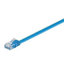 MicroConnect U/UTP CAT6 1M Blue Flat