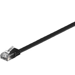 MicroConnect U/UTP CAT6 1M Black Flat