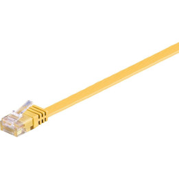 MicroConnect U/UTP CAT6 1M Yellow Flat