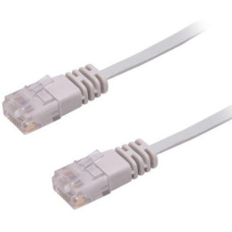 MicroConnect U/UTP CAT6 5M Grey Flat