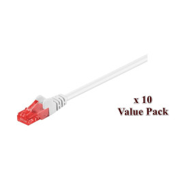 MicroConnect U/UTP CAT6 5M White 10 PACK