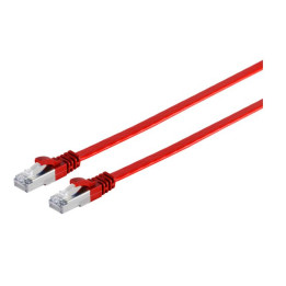 MicroConnect U/FTP CAT6A 10M Red Flat