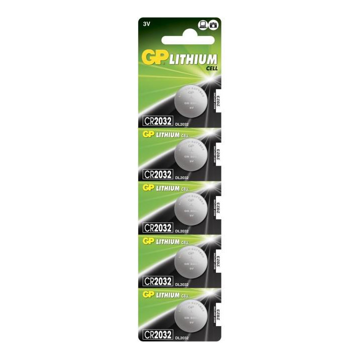 GP LITHIUM BUTTON CELL CR2032 -