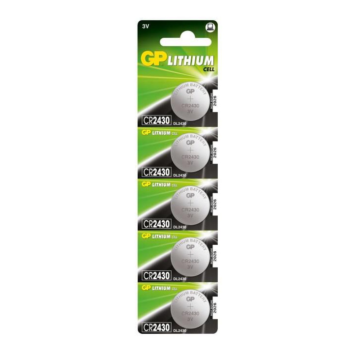 GP LITHIUM BUTTON CELL CR2430