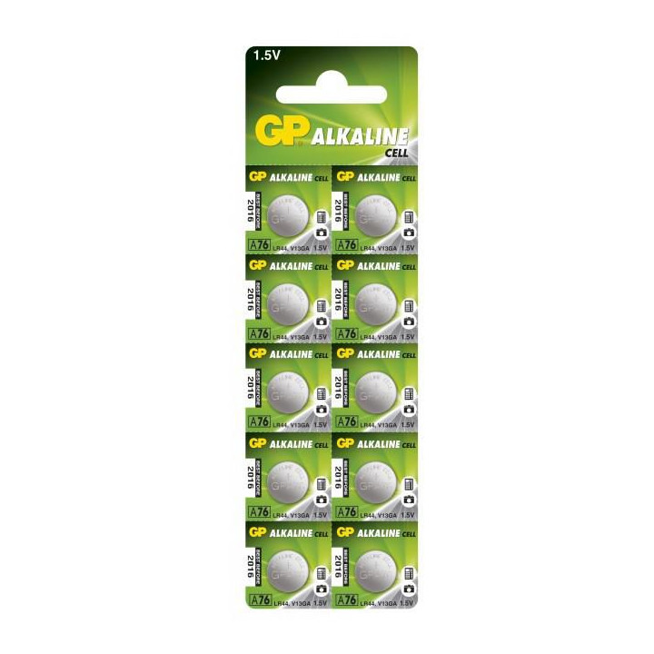 GP ALKALINE BUTTON CELL LR44