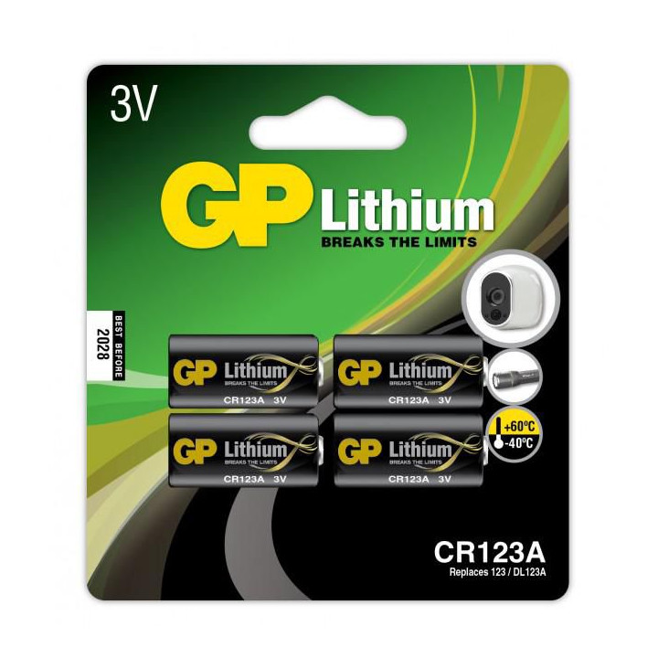 GP LITHIUM BATTERY CR123A