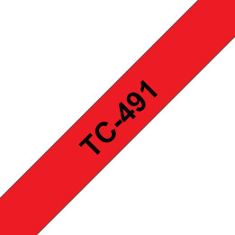 Brother Tape Black On Red 9mm