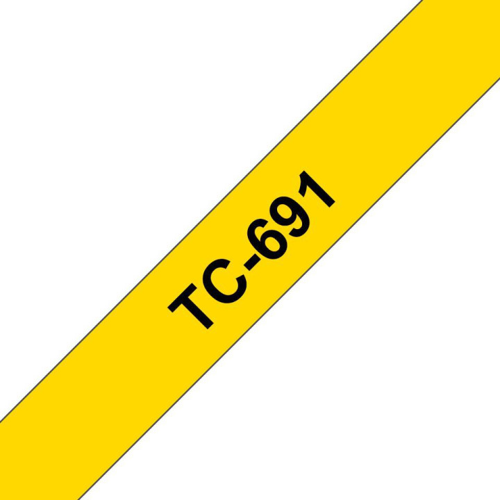 Brother Tape Black On Yellow 9mm