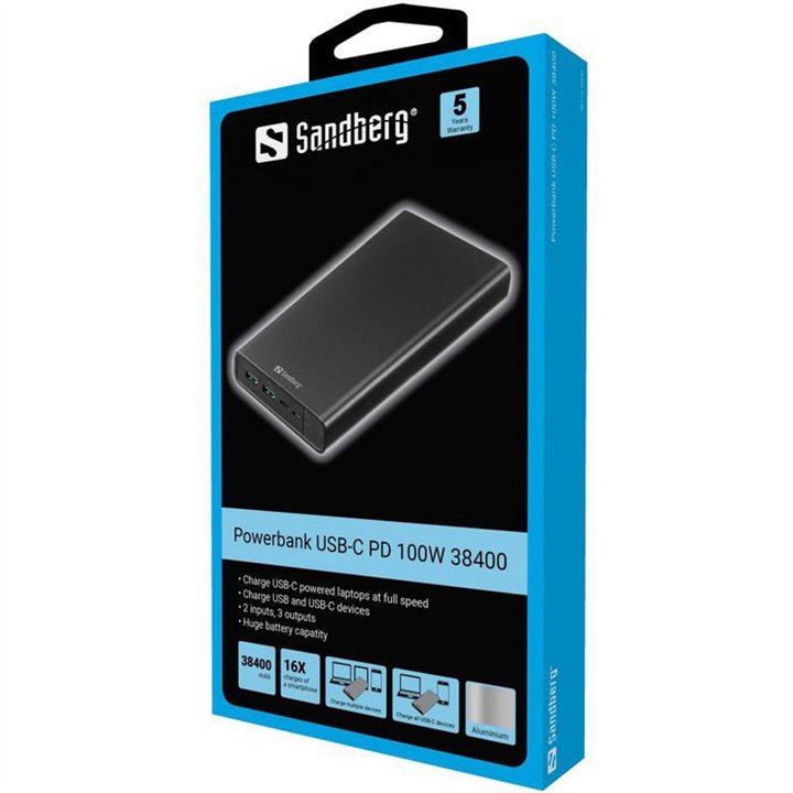 Sandberg Powerbank USB-C PD 100W 38400