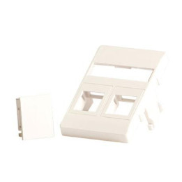 Lanview Wall plate 2 x keystone for