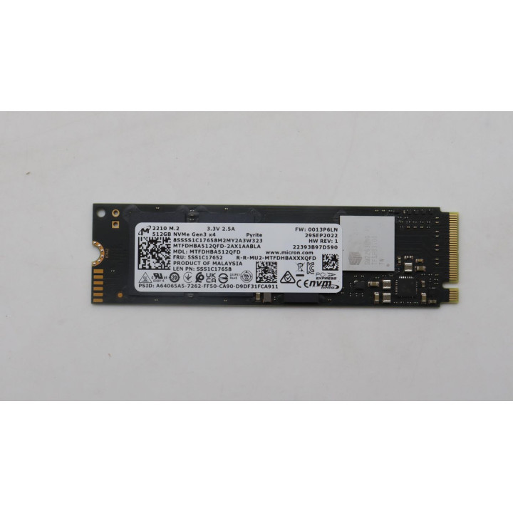 Lenovo 512GB M.2 PCIe NVMe QLC SSD