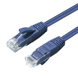 MicroConnect CAT6A UTP 1m Blue LSZH