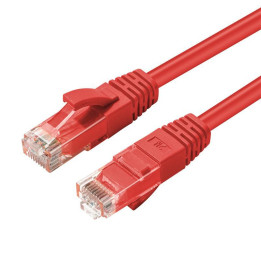 MicroConnect CAT6A UTP 2m Red LSZH