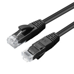 MicroConnect CAT6A UTP 1m Black LSZH