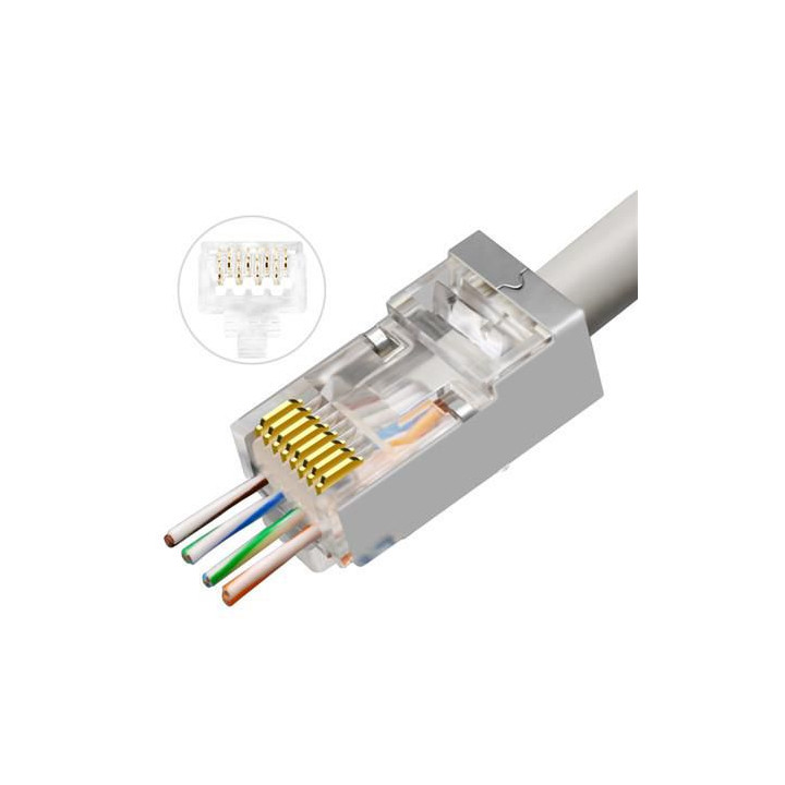Lanview RJ45 STP plug Cat6 for