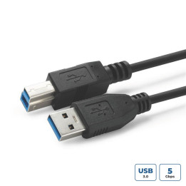 MicroConnect USB 3.2 Gen 1 A-B 0.5m M-M