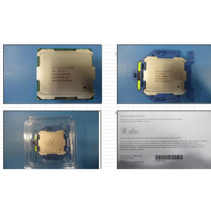 Hewlett Packard Enterprise CPU BDW E5-2623 V4 4C 2.6GHZ