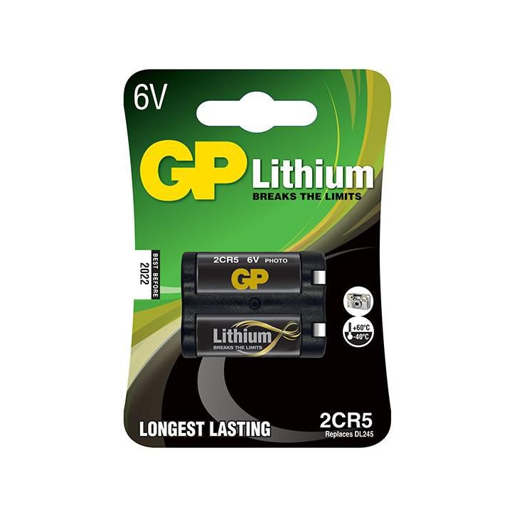 GP LITHIUM BATTERY 2CR5