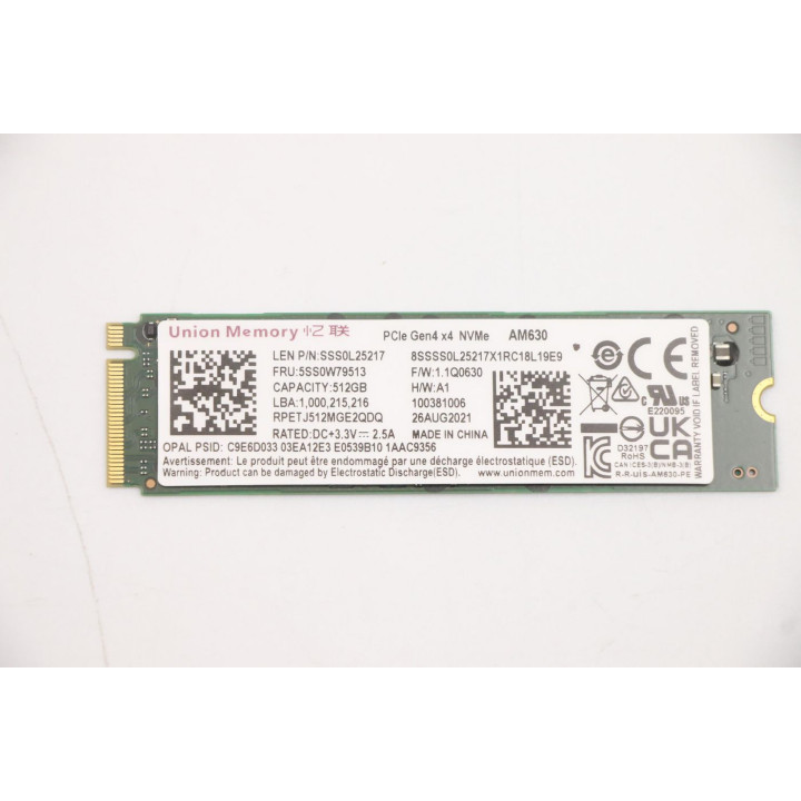 Lenovo 512GB M.2 2280 PCIe 4.0 x4