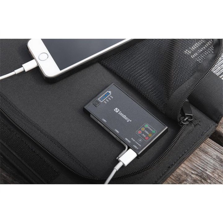 Solar Charger 21W 2xUSB+USB-C