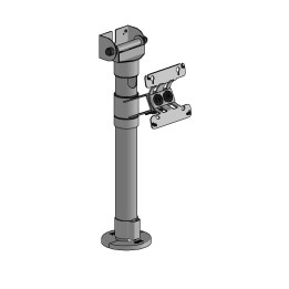 Ergonomic Solutions 400 mm pole with Top Mount