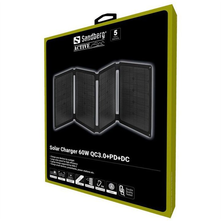 Solar Charger 60W QC3.0+PD+DC
