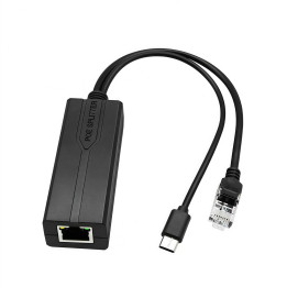 MicroConnect 1000Mbit POE Splitter USB-C