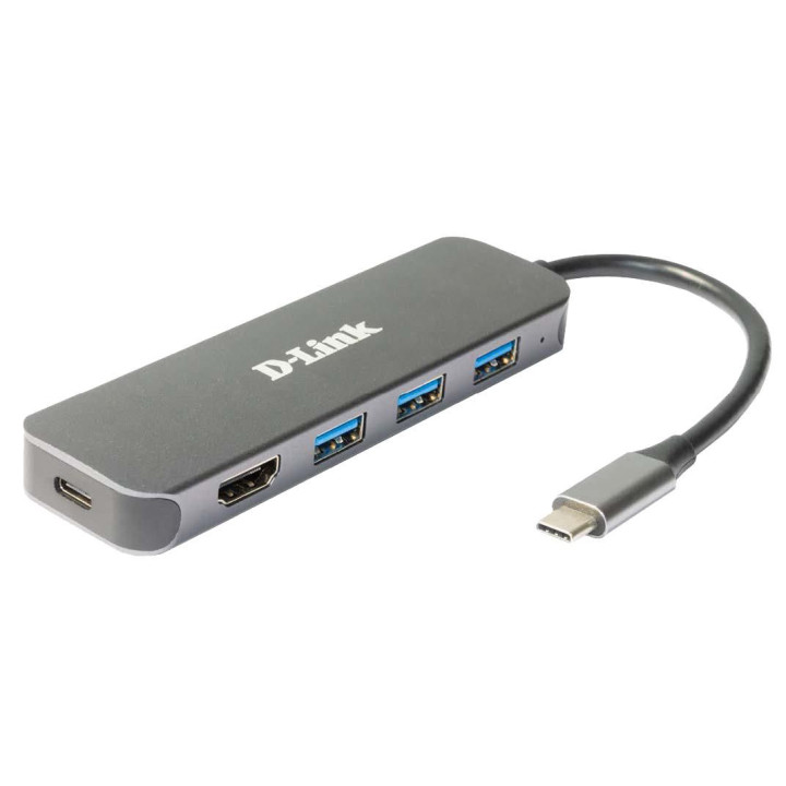 D-Link 5-in-1 USB-C Hub with