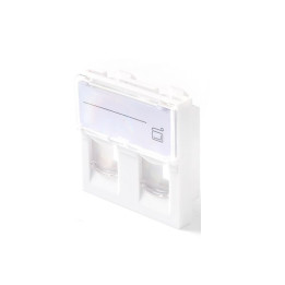 Lanview EURO OUTLET 45x45 - 2-PORT