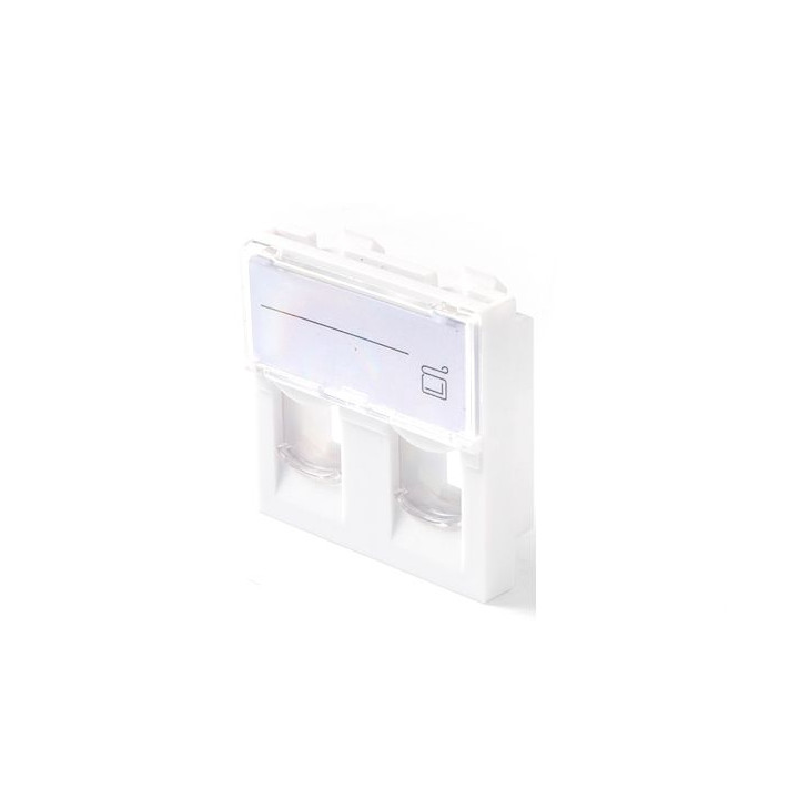 Lanview EURO OUTLET 45x45 - 2-PORT