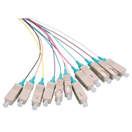 LOGON PROFESSIONAL Fiber Pigtail Set 12x SC OM3