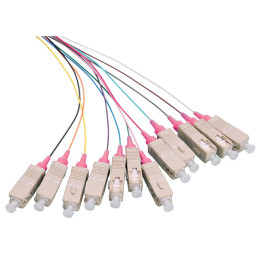 LOGON PROFESSIONAL Fiber Pigtail Set 12x SC OM4