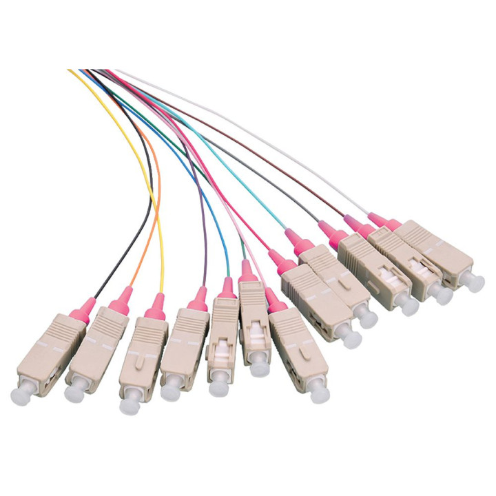 LOGON PROFESSIONAL Fiber Pigtail Set 12x SC OM4