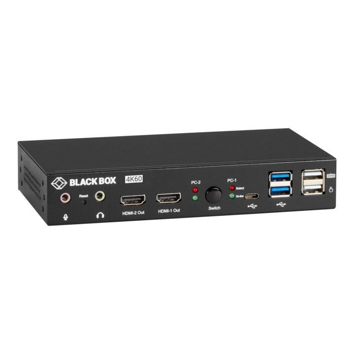 Black Box KVM Switch, UHD 4K60, Dual