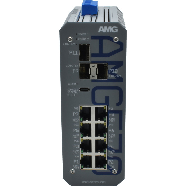 AMG Industrial Managed Switch, 8x