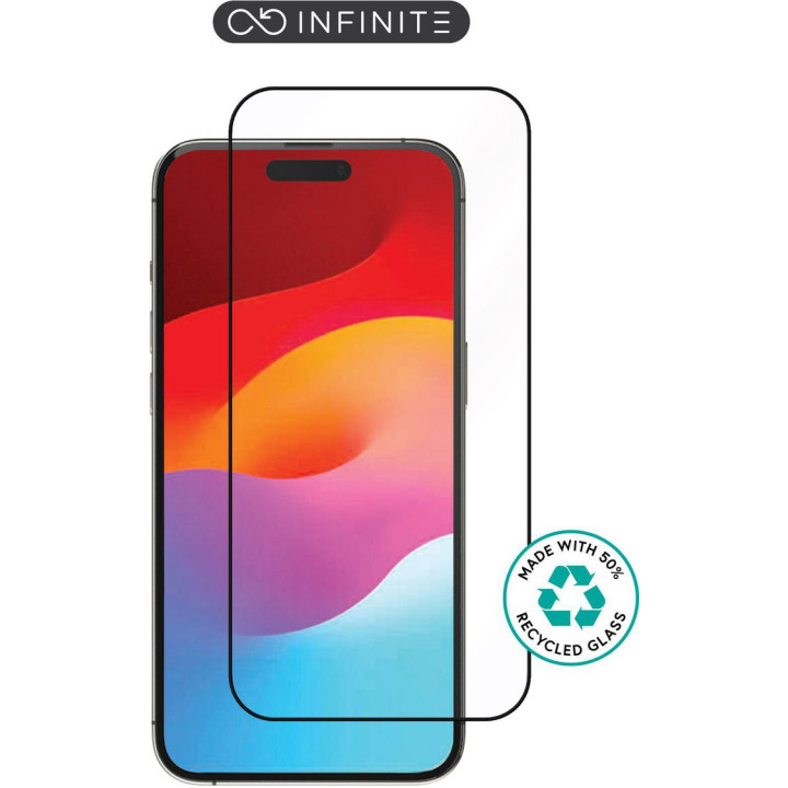 eSTUFF INFINITE Titan Shield Screen Protector for iPhone 15 – Full Cover