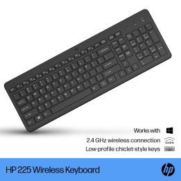 HP 225 Wireless Keyboard Swiss