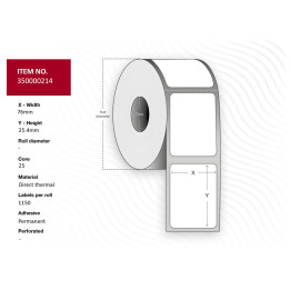 Capture Label 76x25.4 - Core 25.