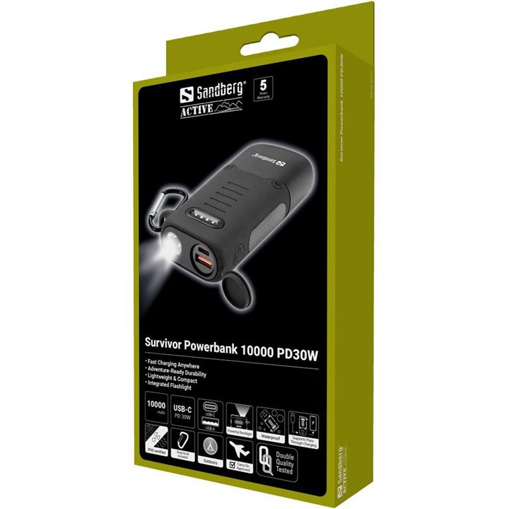 Sandberg Survivor Powerbank 10000 PD30W
