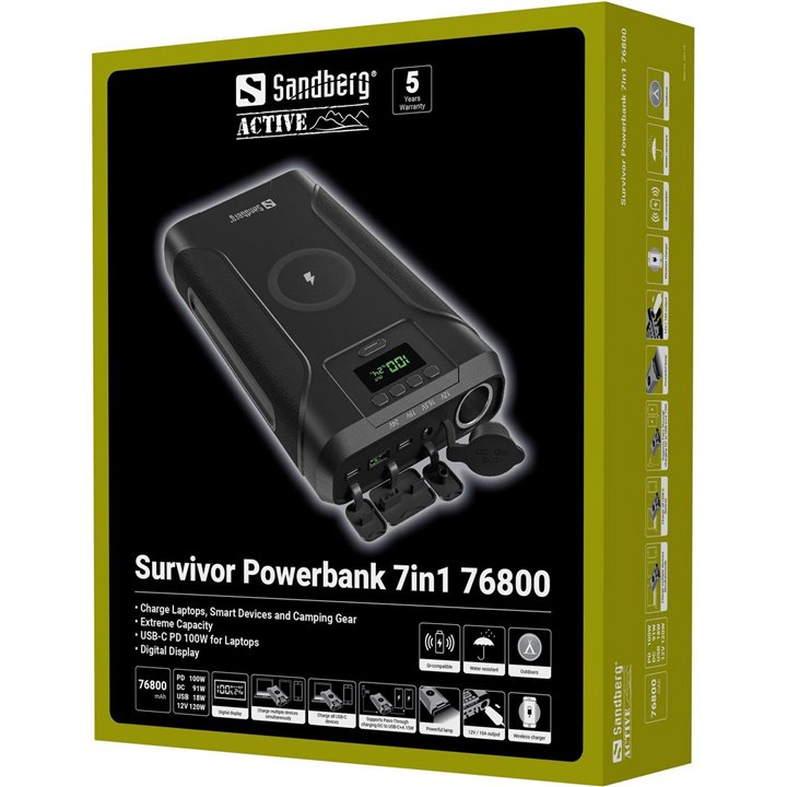 Sandberg Survivor Powerbank 7in1 76800