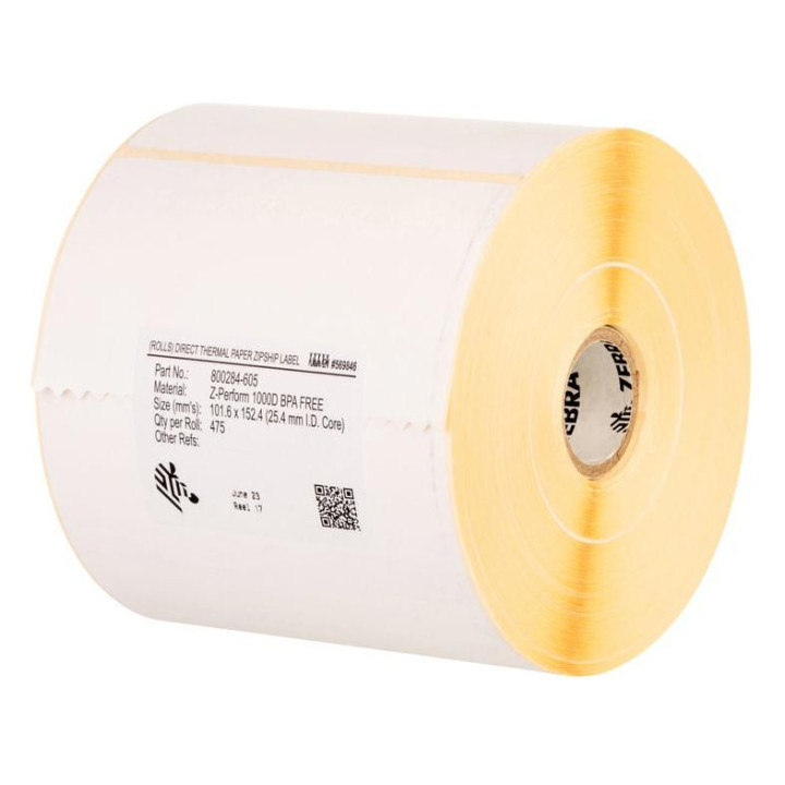 Zebra Label roll 74 x 210mm