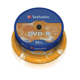 Verbatim DVD-R, General, 25X, 4.7GB