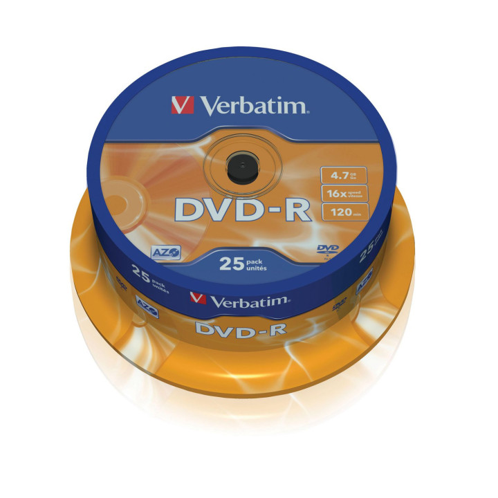 Verbatim DVD-R, General, 25X, 4.7GB